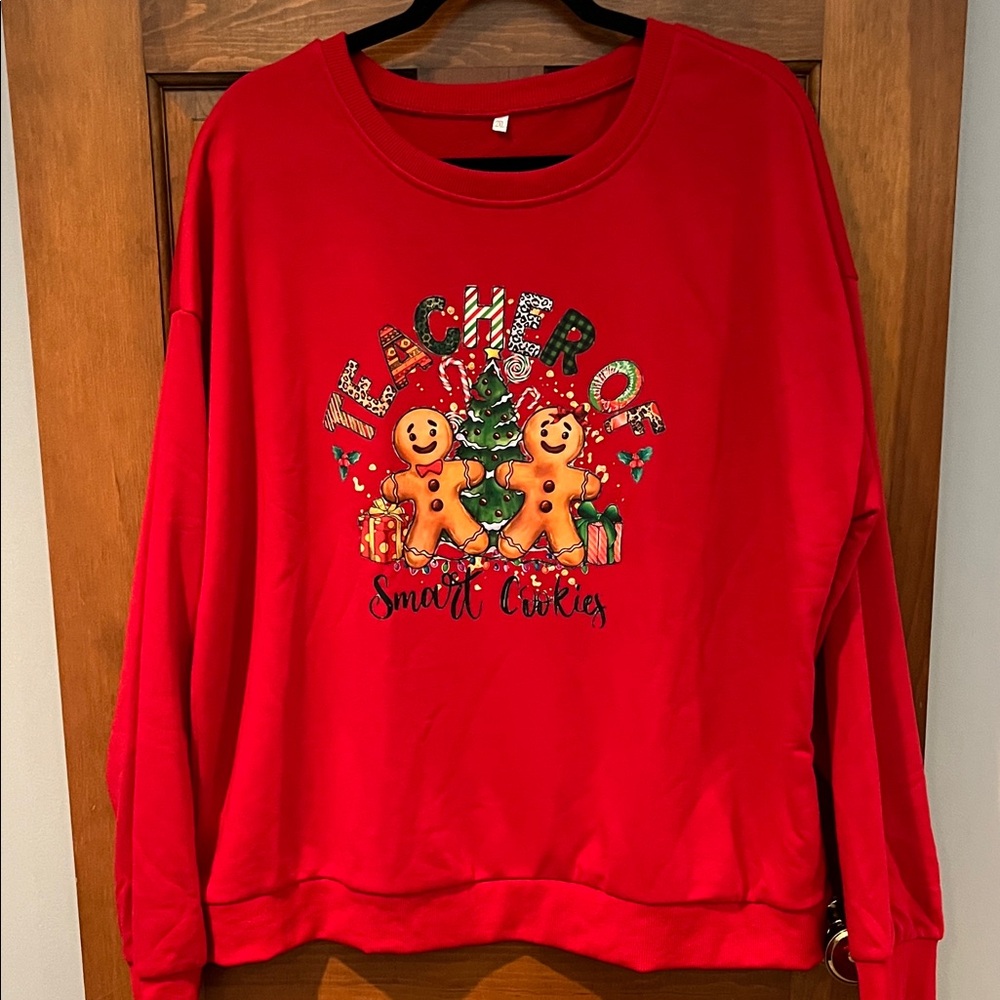 “Teacher of Smart Cookies” Holiday Sweatshirt